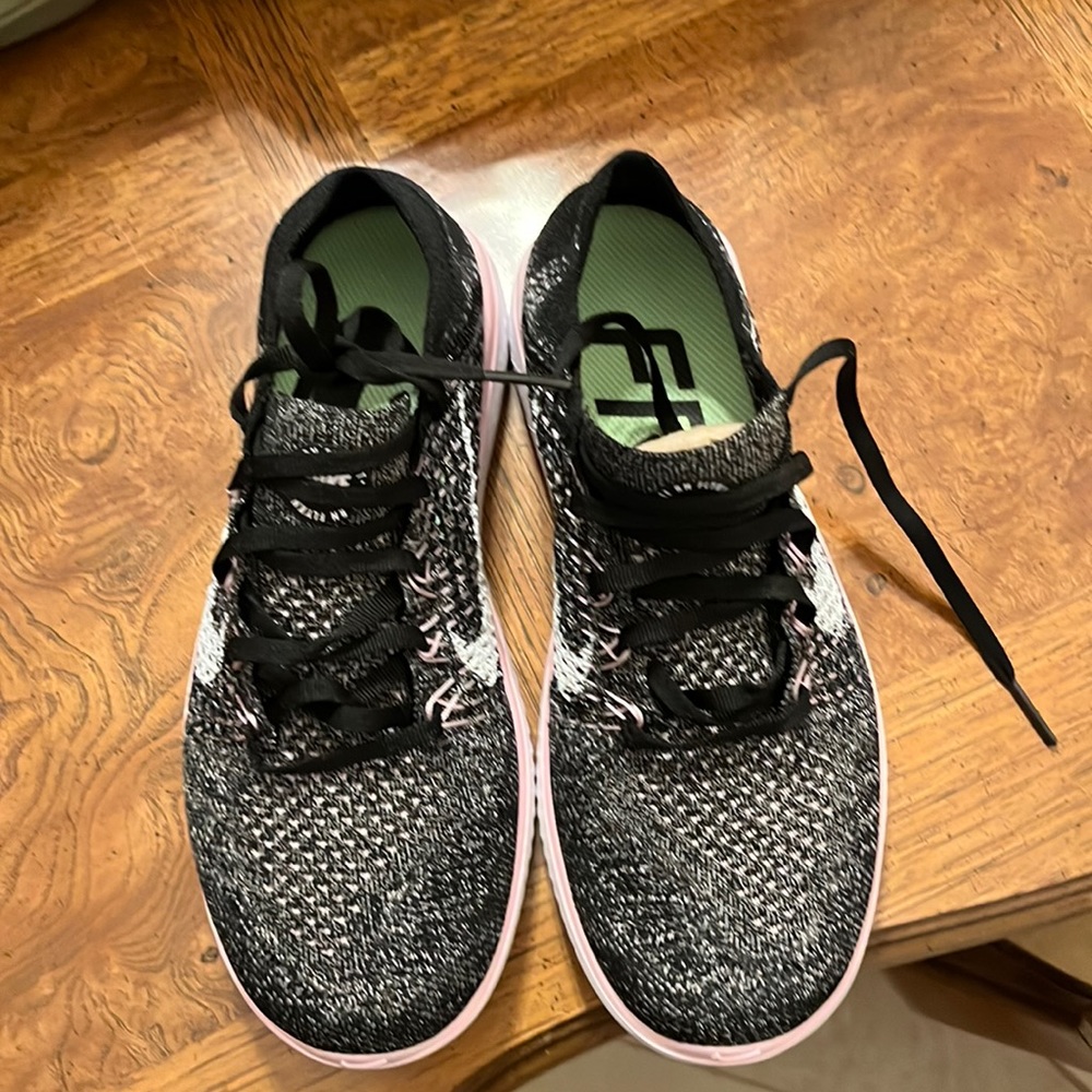 Nike Free RN Flyknit 2018 Black Pink Foam Womens 7